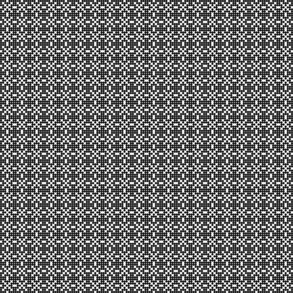 Abstract Pattern Ornament Black Dots Circles White Background Generative Computational —  Vetores de Stock