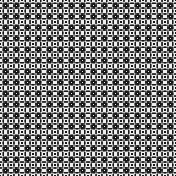 Motif Abstrait Ornement Points Noirs Sur Fond Blanc Illustration Générative — Image vectorielle