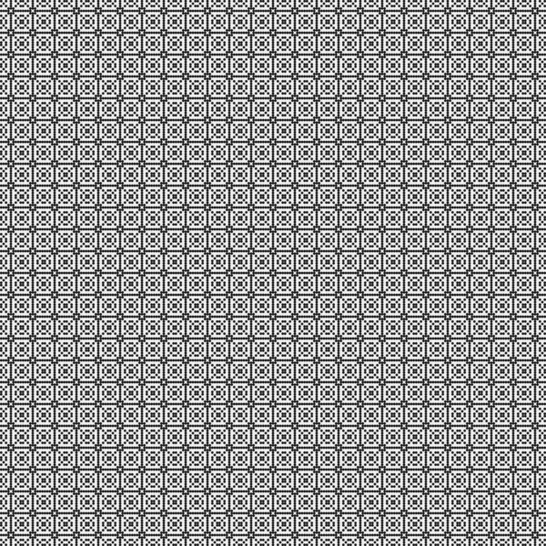 Motif Abstrait Ornement Points Noirs Sur Fond Blanc Illustration Générative — Image vectorielle