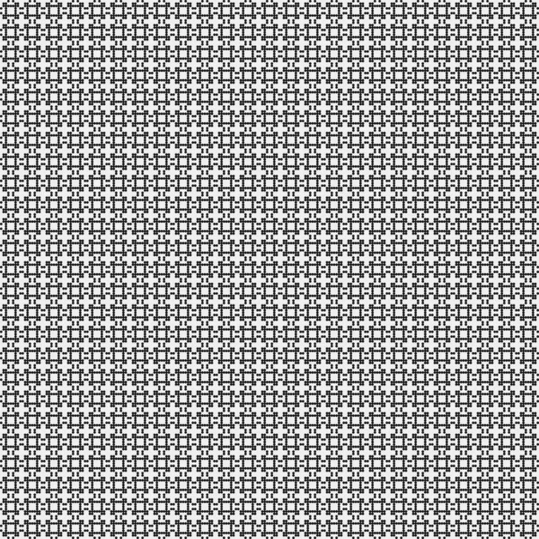 Motif Abstrait Ornement Points Noirs Sur Fond Blanc Illustration Générative — Image vectorielle