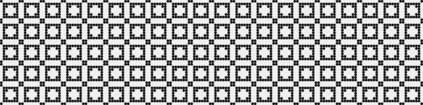 Astratto Ornamento Pattern Punti Neri Cerchi Sullo Sfondo Bianco Illustrazione — Vettoriale Stock