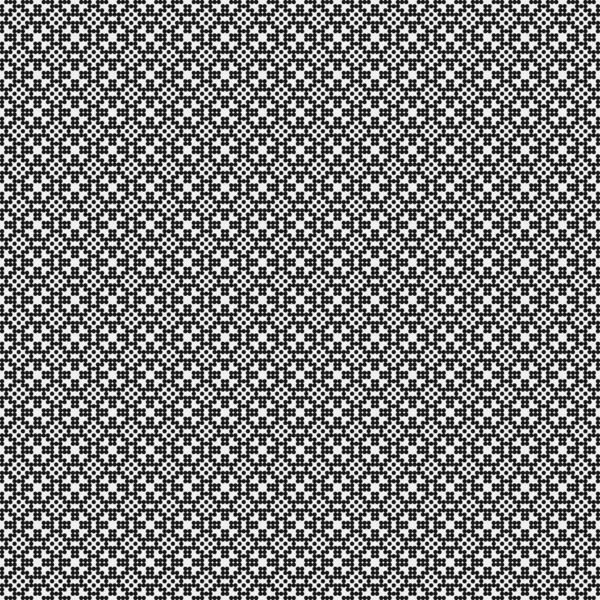 Абстрактный Орнамент Черных Точек Белом Фоне Генеративная Иллюстрация Вычислительного Искусства — стоковый вектор