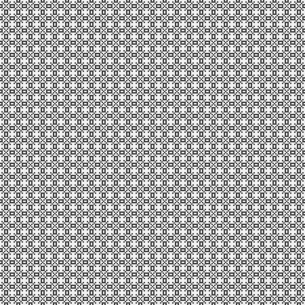 Motif Abstrait Ornement Points Noirs Sur Fond Blanc Illustration Générative — Image vectorielle