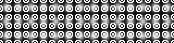 Abstract Pattern Ornament Black Dots Circles White Background Generative Computational — Vetor de Stock