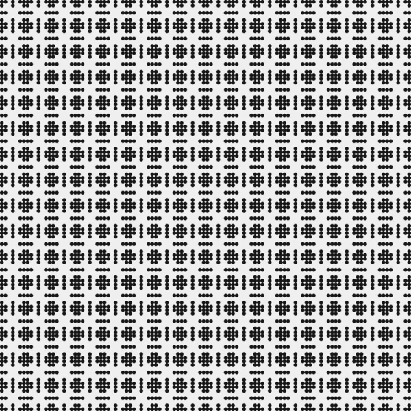 Astratto Ornamento Pattern Punti Neri Cerchi Sullo Sfondo Bianco Illustrazione — Vettoriale Stock