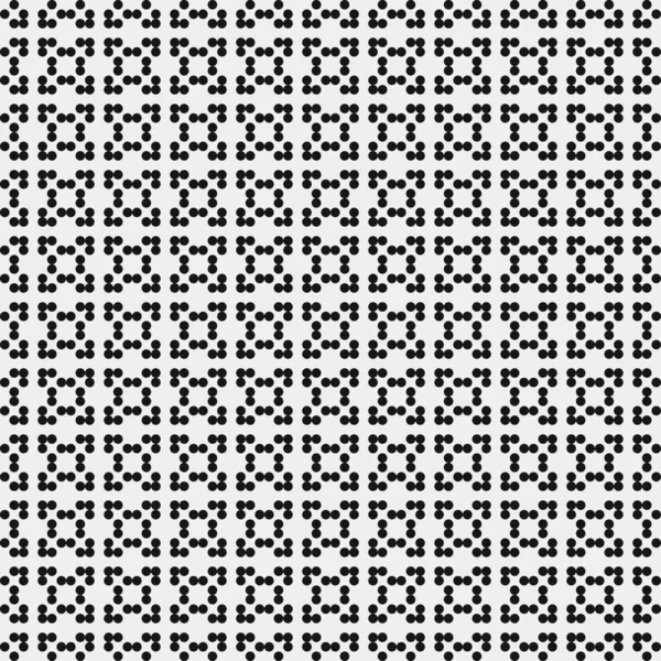 摘要黑色圆圈图案装饰 白色背景 生成计算艺术图解 对称几何单色背景 — 图库矢量图片