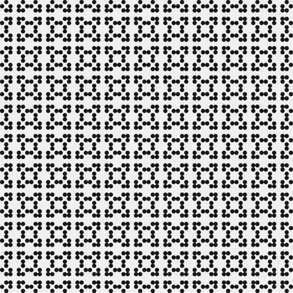 Abstract Pattern Ornament Black Dots Circles White Background Generative Computational — Vetor de Stock