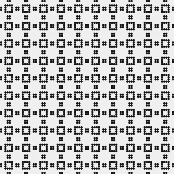 Abstract Pattern Ornament Black Dots Circles White Background Generative Computational — Vetor de Stock