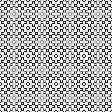 Siyah noktaların soyut desen süslemesi, daireler, beyaz arkaplanda, üretken hesaplama sanatı çizimi, simetrik, geometrik tek renkli arkaplan