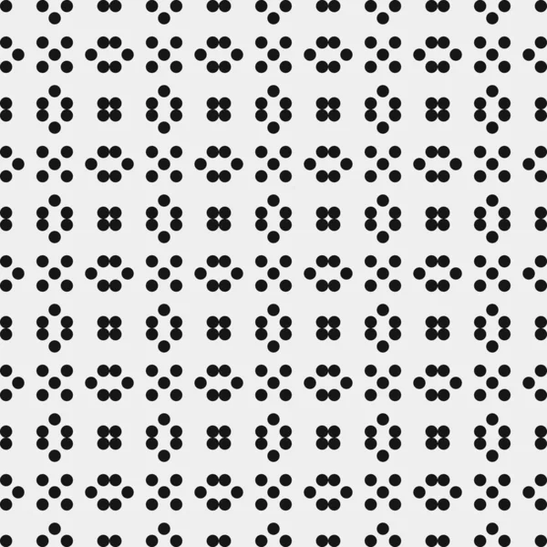 白色背景上的黑豆图案装饰 生成计算艺术图解 单色背景 — 图库矢量图片