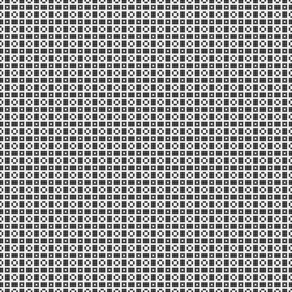 Motif Abstrait Ornement Points Noirs Sur Fond Blanc Illustration Générative — Image vectorielle