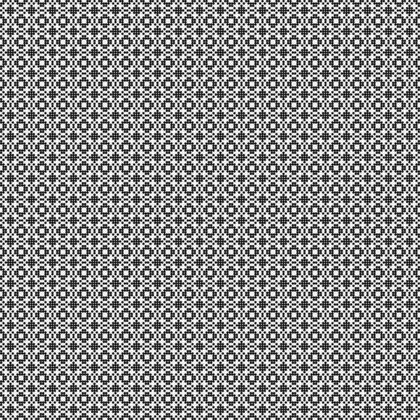Abstraktní Vzor Ornament Černé Tečky Bílém Pozadí Generativní Výpočetní Umění — Stockový vektor