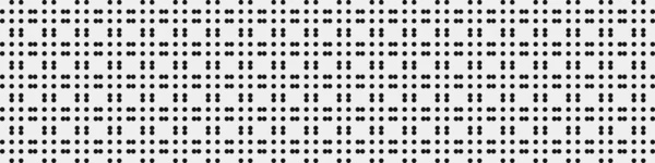Abstraktes Musterornament Aus Schwarzen Punkten Kreisen Auf Weißem Hintergrund Generative — Stockvektor