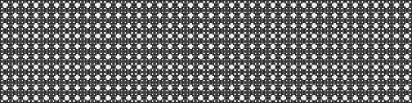 Abstract Pattern Ornament Black Dots Circles White Background Generative Computational — Vetor de Stock