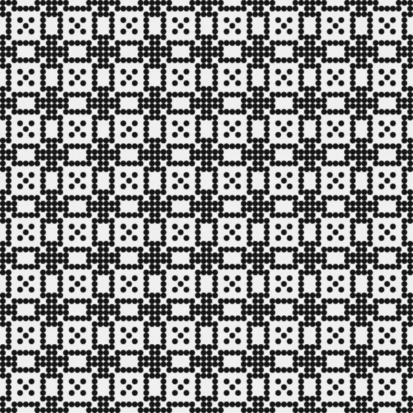 Abstraktní Vzor Ornament Černé Tečky Kruhy Bílém Pozadí Generativní Výpočetní — Stockový vektor