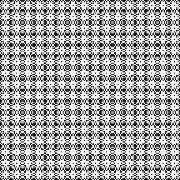 Abstract Pattern Ornament Black Dots Circles White Background Generative Computational —  Vetores de Stock