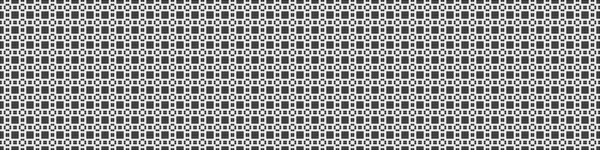 摘要黑色圆圈图案装饰 白色背景 生成计算艺术图解 对称几何矩形单色背景 — 图库矢量图片
