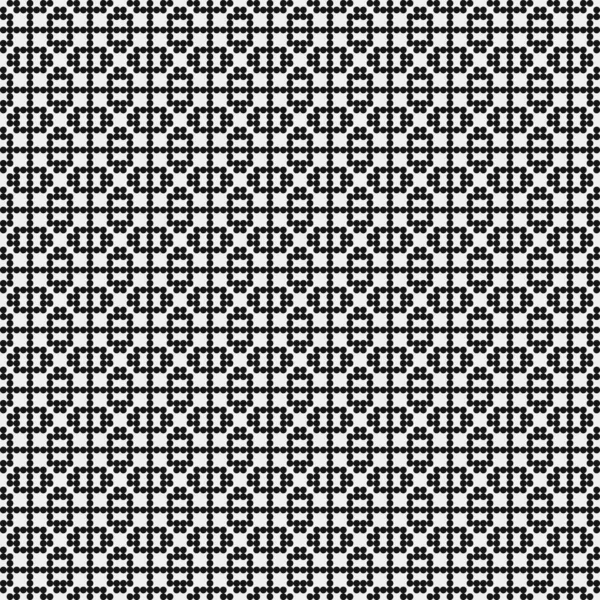 摘要黑色圆圈装饰图案 白色背景 生成计算艺术图解 对称几何单色背景 — 图库矢量图片