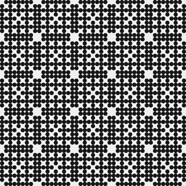 抽象的な交差パターン 生成的な計算アートイラスト — ストックベクタ
