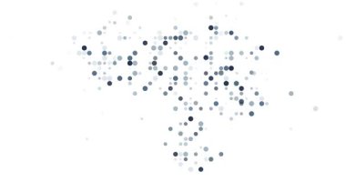 Dijital Renkli Noktalar Venezuela Silüet Efektini Oluşturuyor