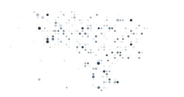 Uçan Renkler Venezuela Harita Şeklinin Üretici Resmini Oluşturuyor