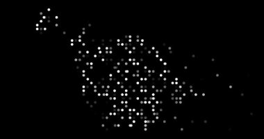 Dijital Renkli Noktalar Duyulan Ada Siluet Efektini Odaklıyor