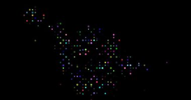 Parçacık Animasyon Binası Uçan Dairelerden Duyulan Ada Haritası