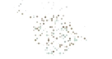 Daireler Yaratıcı Duyulan Ada Haritası Görsel Efektine Yükseliyor