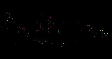 Parçacıklar Endonezya Silueti için Soyut Tasarım Videosu Oluşturuyor