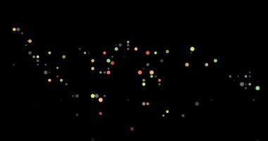 Endonezya Haritası Oluşturan Dijital Çember Parçacıkları