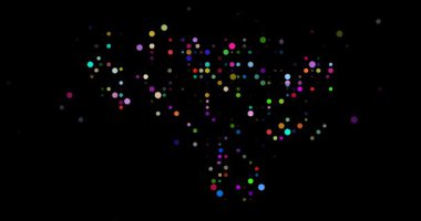 Uçan Noktalar Animasyon Venezuela Siluet Tasarımı içinde Çözünüyor