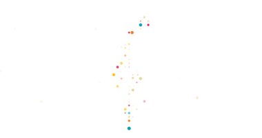 İsrail Silueti için Soyut Tasarım Videosu Oluşturan Parçacıklar