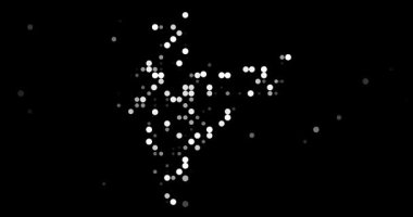 Hindistan silueti üretken noktalarla oluşturuldu