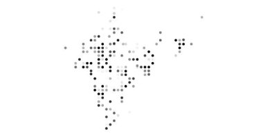 Hindistan 'ın üretken soyut sanat silueti