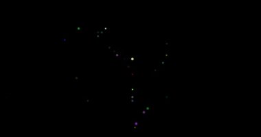 İngiliz Hint Okyanusu Toprakları Silueti için Soyut Tasarım Videosu Oluşturan Parçacıklar