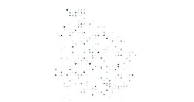 Dijital Renkli Noktalar Uruguay Silüet Efektini Odaklıyor