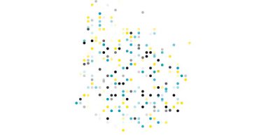 Canlı Uruguay Ülke Silueti Olarak Yeni Nokta Deseni