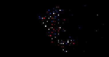 Daireler Yaratıcı Peru Haritası Görsel Efekti Oluşturmak İçin Yükseliyor