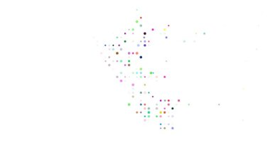 Daireler Yaratıcı Peru Haritası Görsel Efekti Oluşturmak İçin Yükseliyor