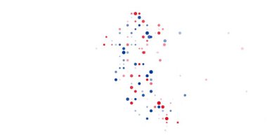 Canlı Çemberler Peru Haritası Silüeti Canlandırmasına Yükseliyor