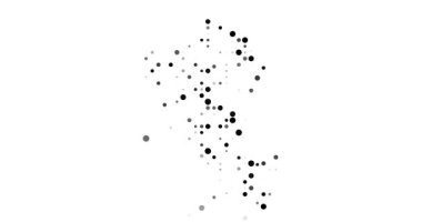 Canlı Peru Ülkesi Silueti Olarak Yeni Nokta Deseni