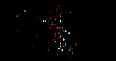 Canlı Peru Ülkesi Silueti Olarak Yeni Nokta Deseni