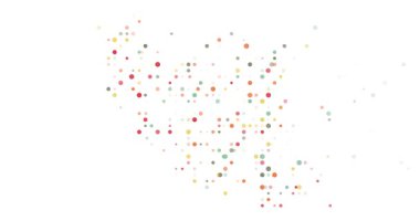 İran Haritası için Renkleri Üretici Hareket Grafiğine Aktarma