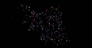 İran Geometrik Şeklini Düzenleyen Uçan Çemberler