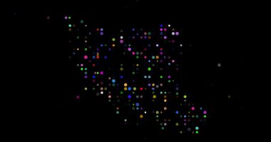 Animasyon Çemberleri İran Harita Şeklinde Canlı Gidiyor