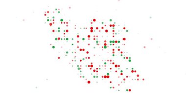 Animasyon Çemberleri İran Harita Şeklinde Canlı Gidiyor