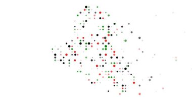 Animasyon Çemberleri Irak Harita Şeklinde Canlı Gidiyor