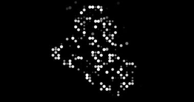 Çemberlerden oluşan en az Irak Haritası