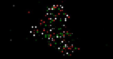 Irak Haritasının Görsel Tasarımı İçin Soyut Çemberler Yakınlaştırılıyor