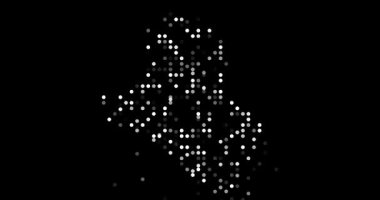 Irak Haritasının Görsel Tasarımı İçin Soyut Çemberler Yakınlaştırılıyor